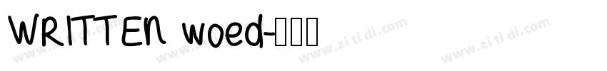 WRITTEN woed字体转换
